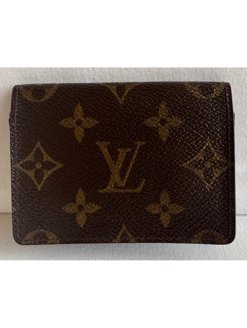 Title: Louis Vuitton Monogram Canvas Card Holder Brown Card Wallet AS1000